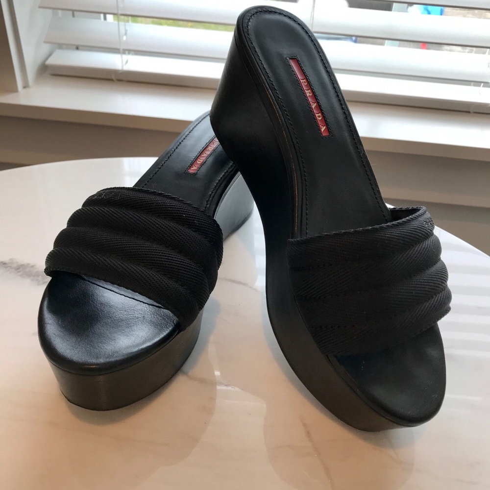 Prada Wedge Sandal